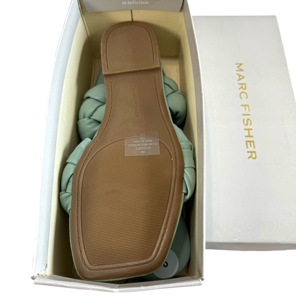 Marc Fisher Folier Padded Woven Flat Slides Size 9M - Picture 13 of 16